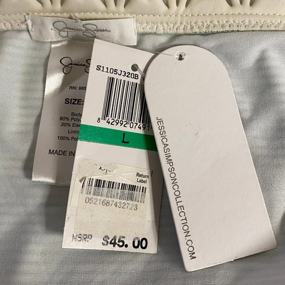 Jessica Simpson Green Striped Bikini Bottom - Picture 9 of 10